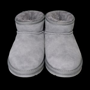 EMU Australia Stinger Mini – Grey Suede Fur Boots